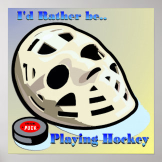 Póster Poster de hockey