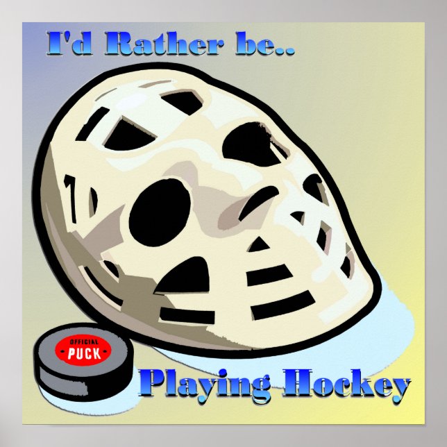 Póster Poster de hockey (Frente)