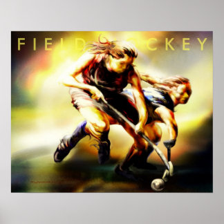 Póster Poster de hockey sobre hierba