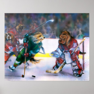 Póster Poster de Hockey sobre Perros