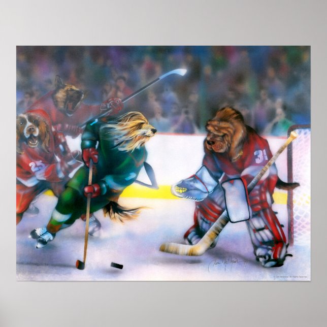 Póster Poster de Hockey sobre Perros (Frente)
