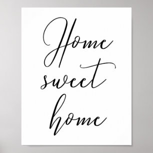 Póster Poster de hogar dulce