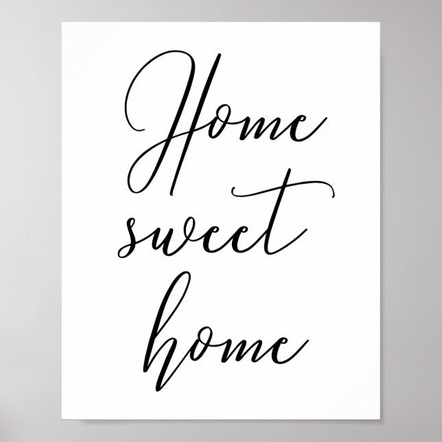 Póster Poster de hogar dulce (Frente)