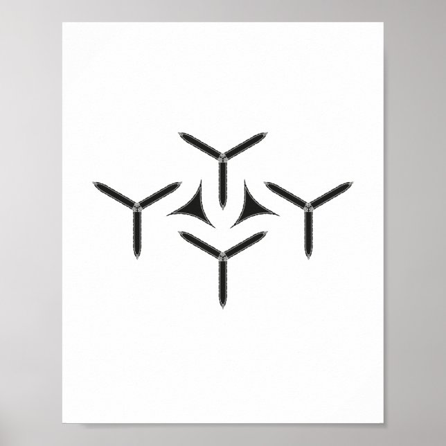 Póster Poster de hoja gótica (Frente)
