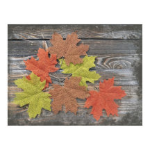 Poster de hojas dispersas