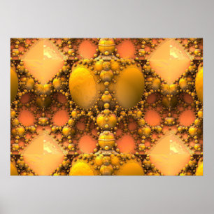 Póster Poster de Honeycomb Fractal