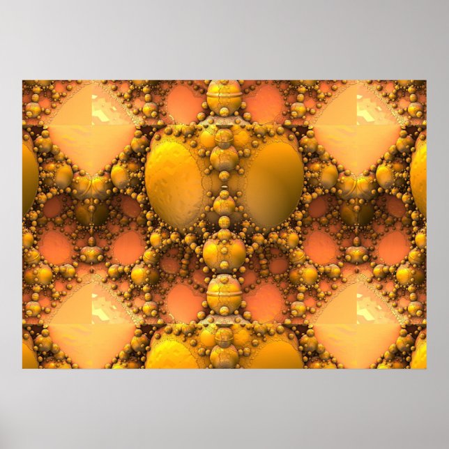 Póster Poster de Honeycomb Fractal (Frente)