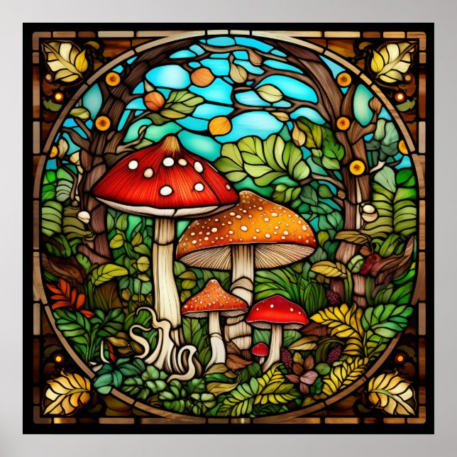 Póster Poster de hongos (Frente)