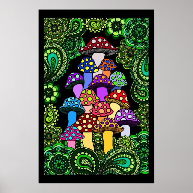 Póster Poster de hongos (Frente)