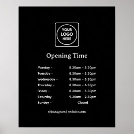 Póster Poster de Horas de Negros | Apertura de la tienda