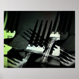 Póster Poster de horquillas de cocina