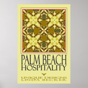 Póster Poster de Hospitalidad de Palm Beach