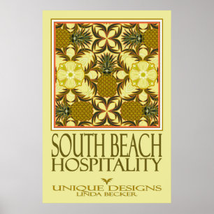 Póster Poster de Hospitalidad de South Beach