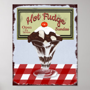 Póster Poster de Hot Fudge Sundae