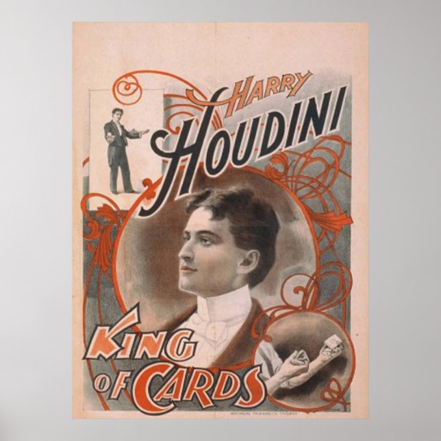 Póster Poster de Houdini King of Cards (Frente)