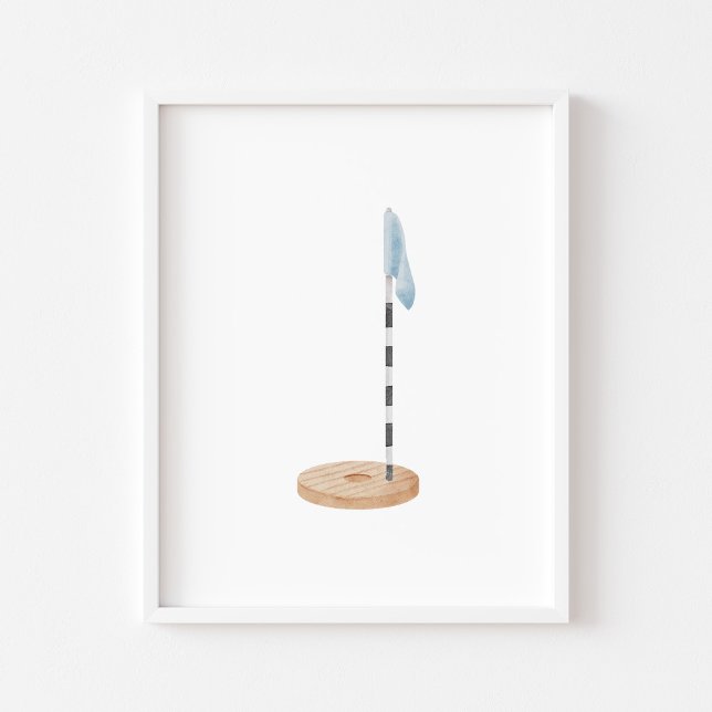 Póster Poster de hoyo de golf azul vintage (Subido por el creador)