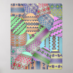 Póster Poster de Huevos de Pascua Ucranianos (Pysanky)