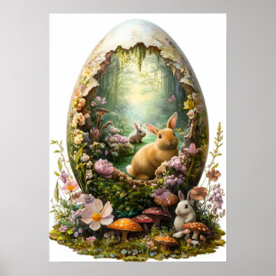 Póster Poster de Huevos Forestales de Semana Santa