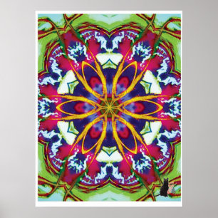 Póster Poster de Hummers Kinetic Collage Kaleidoscope