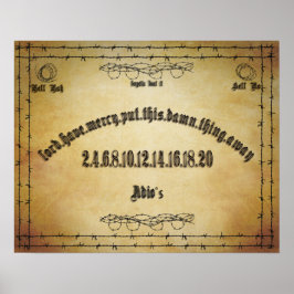 Póster Poster de humor de la tabla de espíritus