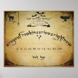 Póster Poster de humor de la tabla de espíritus