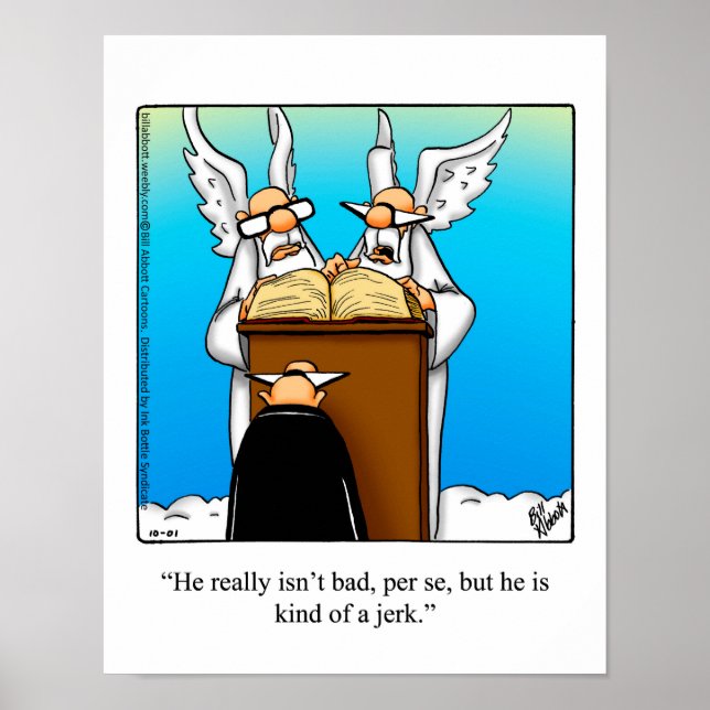 Póster Poster de humor del Día del Juicio Final (Frente)