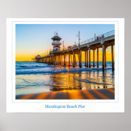 Póster Poster de Huntington Beach Pier