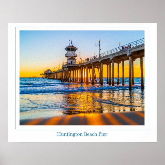 Póster Poster de Huntington Beach Pier (Frente)