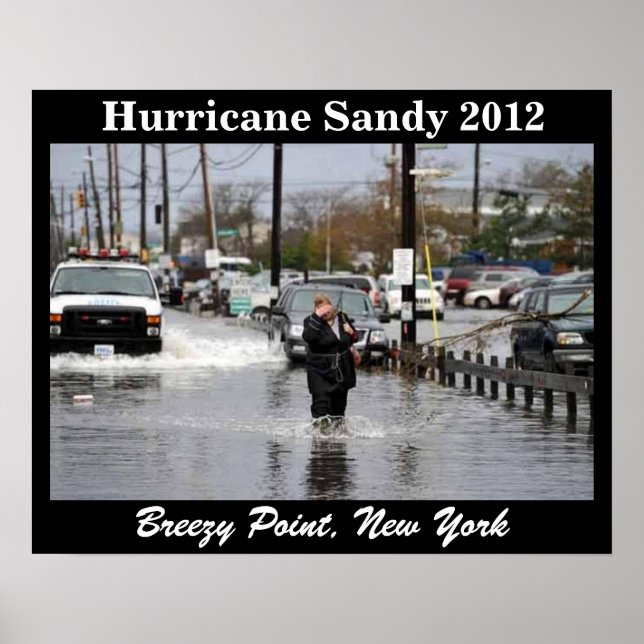Póster Poster DE HURRICANE SANDY 2012 (Frente)