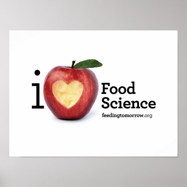 Póster poster de "I Heart Food Science" (Frente)