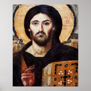Póster Poster de iconos de Jesus Pantocrator