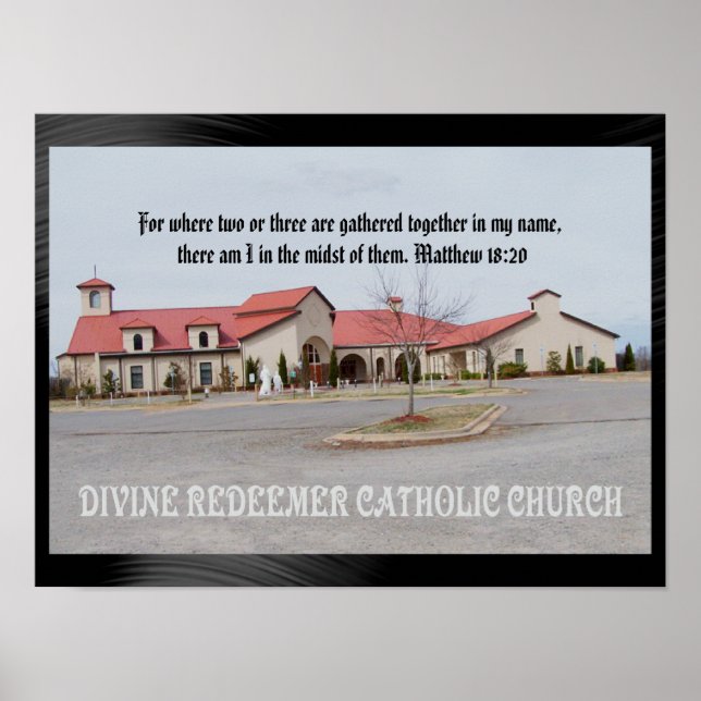 Póster Poster DE IGLESIA CATÓLICA DE DIVINE REDEEMER (Frente)
