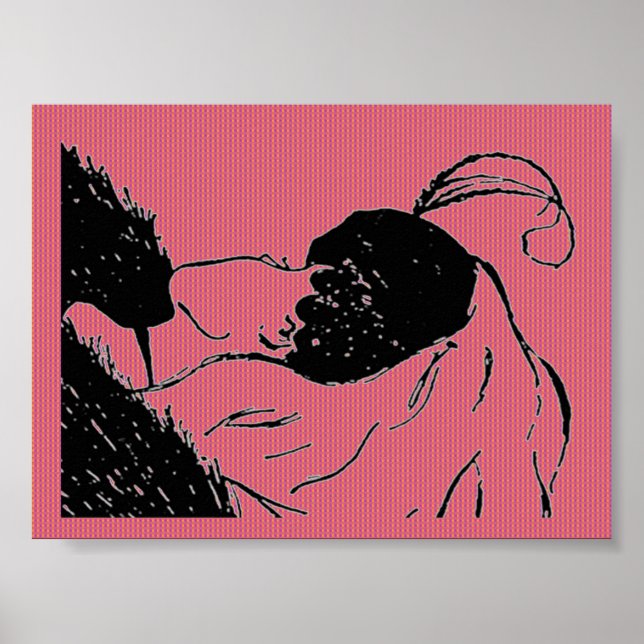 Póster Poster de ilusión de joven o anciana (Frente)