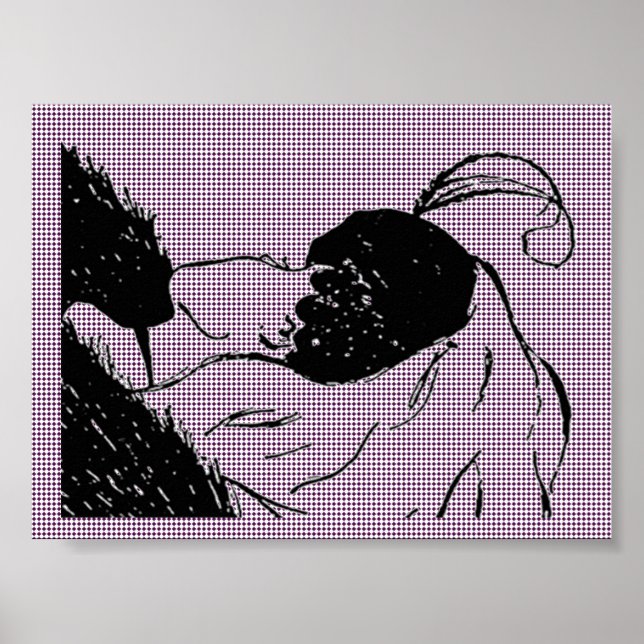 Póster Poster de ilusión de joven o anciana (Frente)