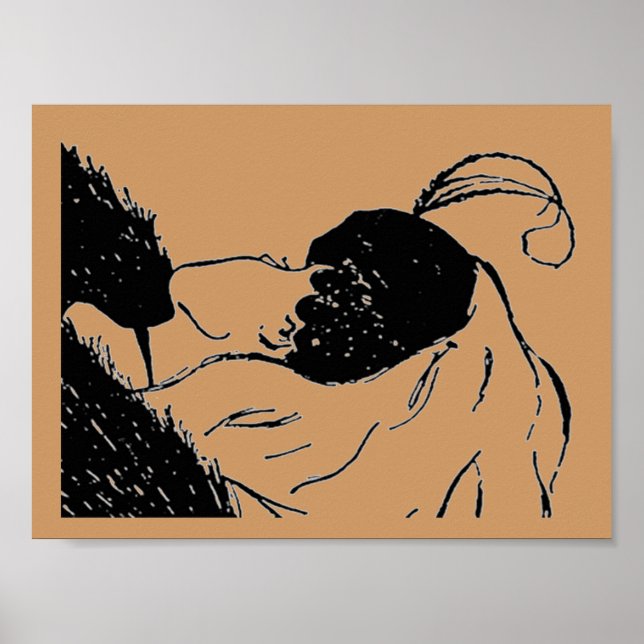 Póster Poster de ilusión de joven o anciana (Frente)