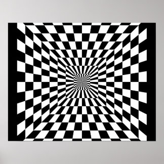 Póster Poster de ilusión óptica