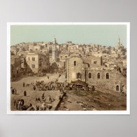 Poster de Ilustracion de Bethlehem Vintage