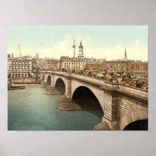 Póster Poster de Ilustracion de Londres de época