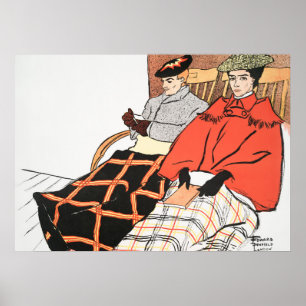 Póster Poster de Ilustracion de moda de época