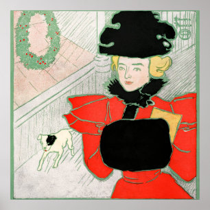 Póster Poster de Ilustracion de moda de época