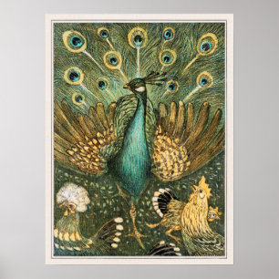 Póster Poster de Ilustracion de Peacock