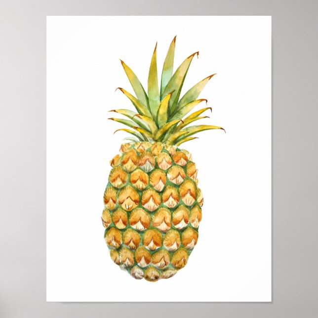 Póster Poster de Ilustracion de piña (Frente)