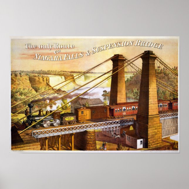 Póster Poster de Ilustracion de trenes de época (Frente)