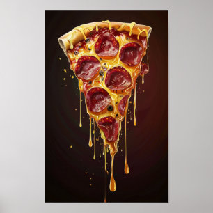 Póster Poster de Ilustracion del vector Pepper Gourmet