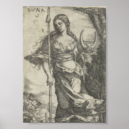 Póster Poster de Ilustracion Diana Luna Vintage