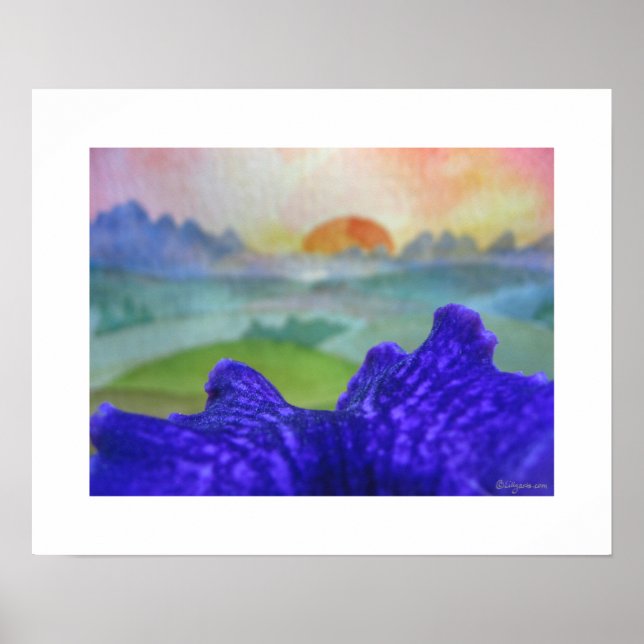 Póster Poster de imágenes del arcoiris al atardecer (Frente)