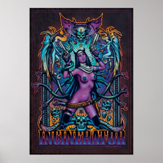 Póster Poster de incinerador