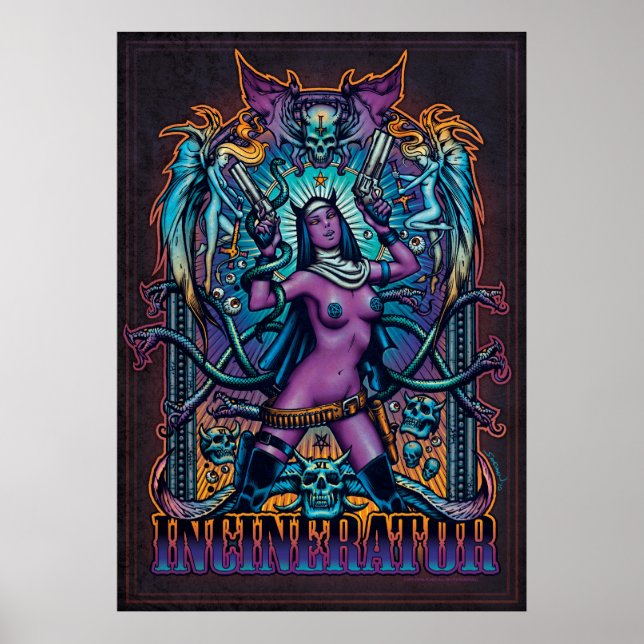 Póster Poster de incinerador (Frente)