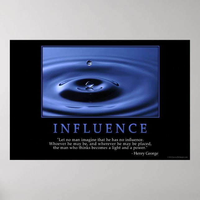 Póster Poster de influencia (Frente)