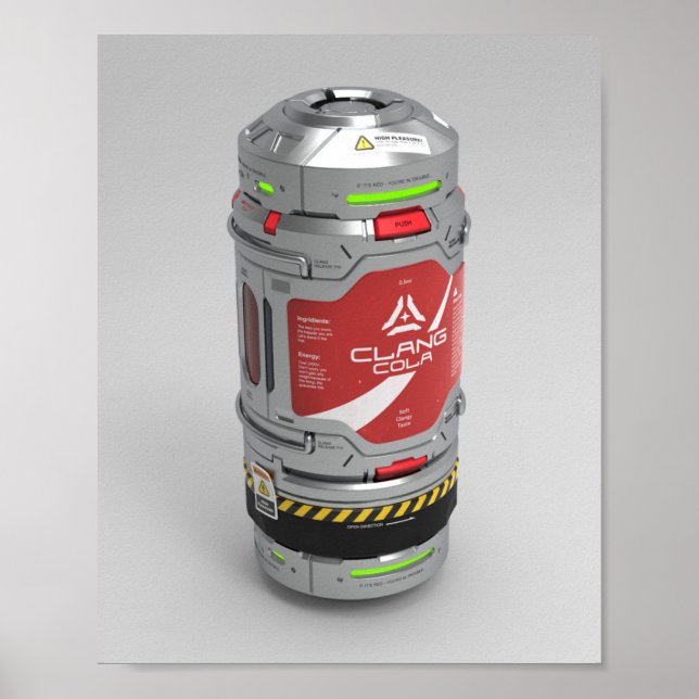 Póster Poster de Ingenieros Espaciales - Clang Cola (sing (Frente)